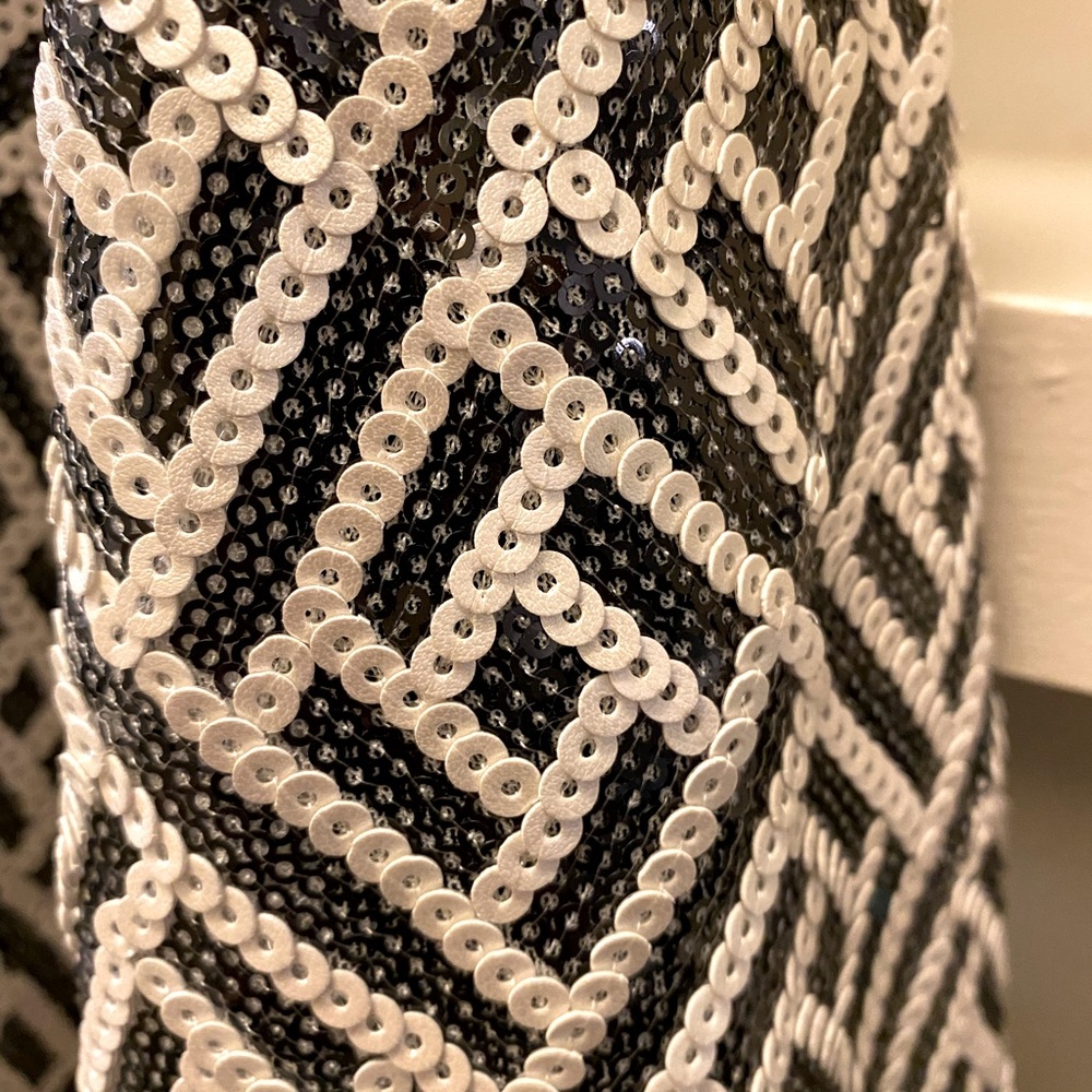 Emmelle Black And White Sequined Jacket - image 6